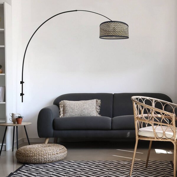 Steinhauer Kinkiet Sparkled Light, czarny, salon / jadalnia, metal
