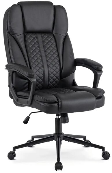 Czarny obrotowy fotel biurowy L4-C25