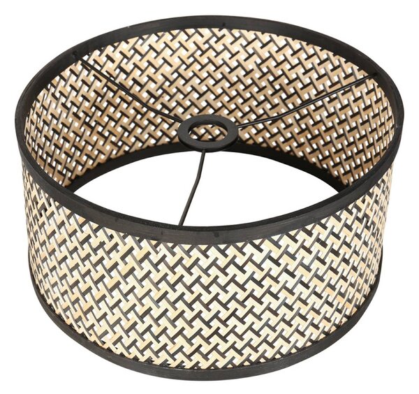 Steinhauer Lampa wisząca Sparkled Light, możliwość ściemniania, czarny, salon / jadalnia, bambus