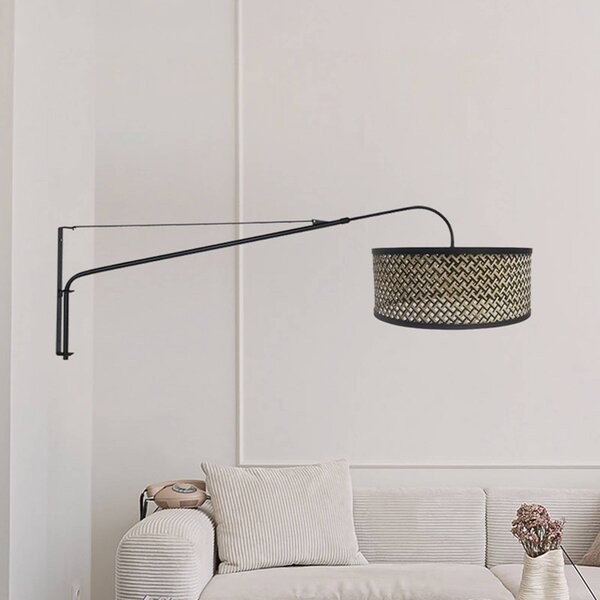 Steinhauer Kinkiet Elegant Classy, czarny, salon / jadalnia, metal