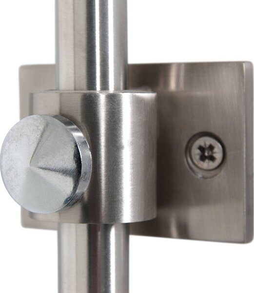 Steinhauer Kinkiet Sparkled Light, aluminiowy / szary / cynkowy, salon / jadalnia, metal, nowoczesny