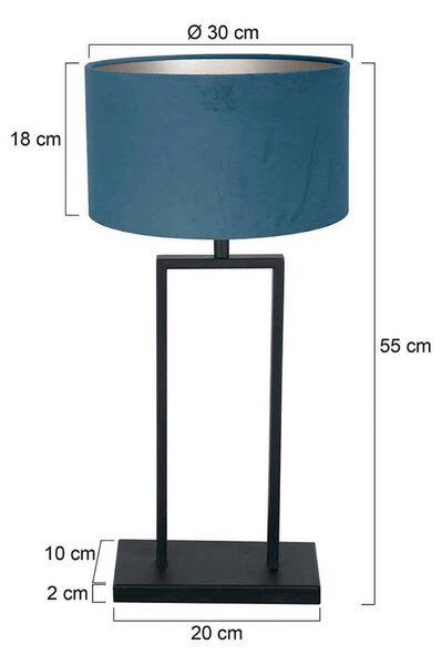 Steinhauer Lampa stołowa Stang, czarny, salon / jadalnia, metal