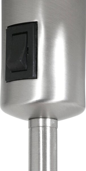 Mexlite Lampa stołowa Noor, aluminiowy / szary / cynkowy, salon / jadalnia, metal