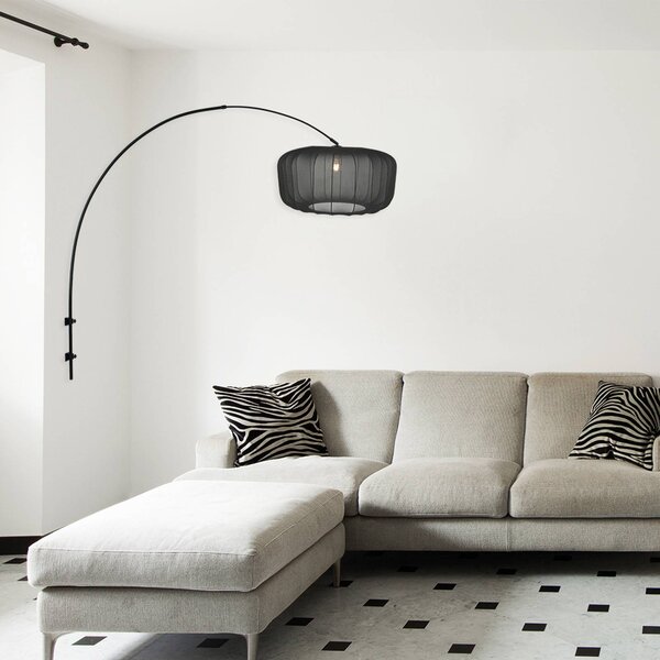 Steinhauer Kinkiet Sparkled Light, czarny, salon / jadalnia, metal, nowoczesny
