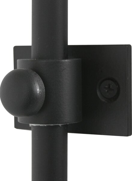 Steinhauer Kinkiet Sparkled Light, czarny, salon / jadalnia, metal, nowoczesny