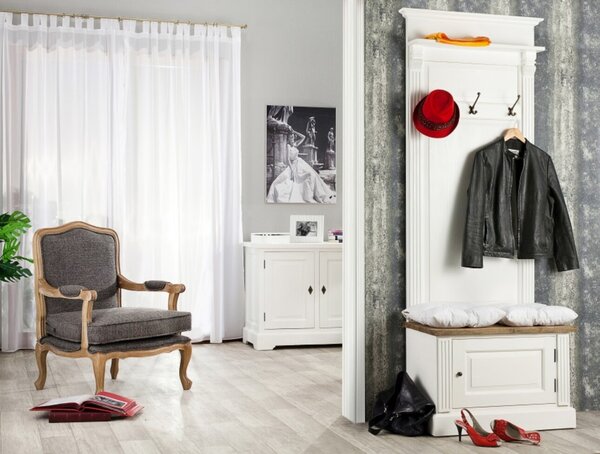 Komoda Brighton 3 szuflady + 2 drzwi white