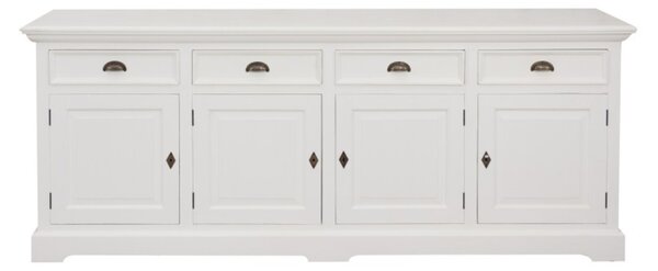 Komoda Brighton 4 drzwi + 4 szuflady white