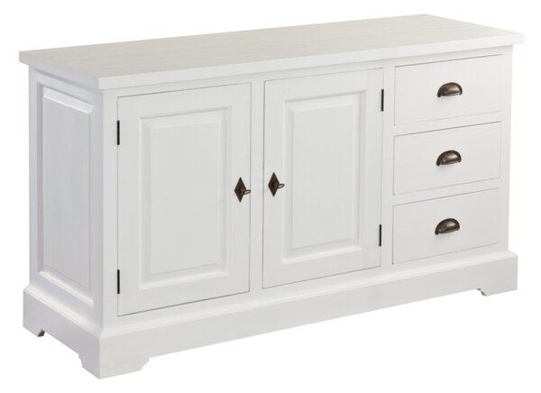 Komoda Brighton 3 szuflady + 2 drzwi white