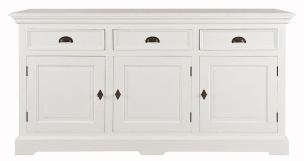 Komoda Brighton 3 szuflady + 3 drzwi white