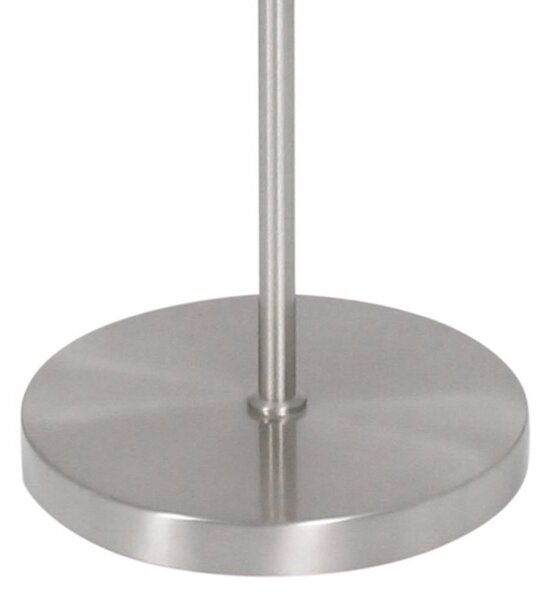 Mexlite Lampa stojąca Noor, aluminiowy / szary / cynkowy, salon / jadalnia, metal