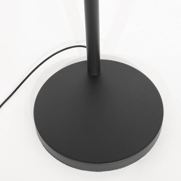 Steinhauer Lampa łukowa - lampa stojąca Nox Light, czarny, salon / jadalnia, metal