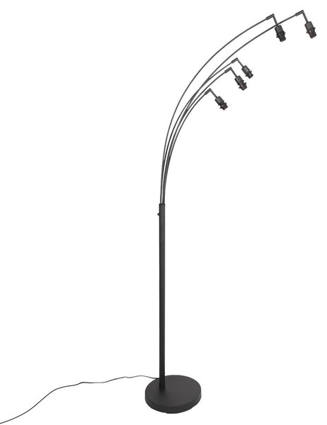 Mexlite Lampa stojąca Sumba, możliwość ściemniania, czarny, salon / jadalnia, metal
