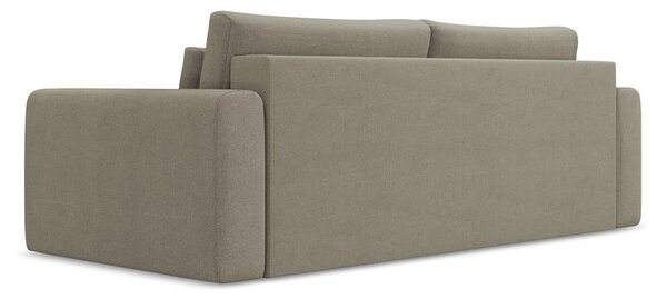 Jasnobrązowa rozkładana/ze schowkiem sofa 238 cm Kapua – Makamii