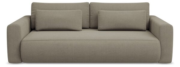 Jasnobrązowa rozkładana/ze schowkiem sofa 238 cm Kapua – Makamii