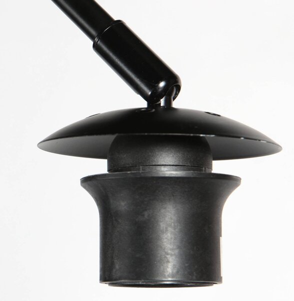 Anne Light Lampa łukowa - lampa stojąca Curve, czarny, salon / jadalnia, metal, nowoczesny