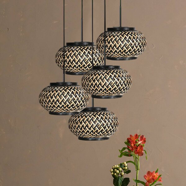 Steinhauer Lampa wisząca NoxLight, możliwość ściemniania, czarny, salon / jadalnia, metal
