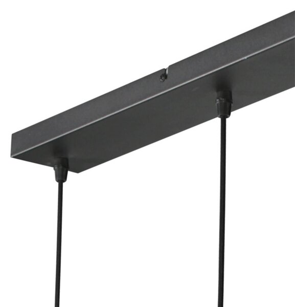 Anne Light Lampa wisząca Ropex, możliwość ściemniania, czarny, salon / jadalnia, metal