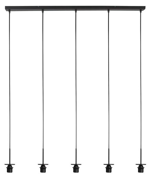 Steinhauer Lampa wisząca NoxLight, możliwość ściemniania, czarny, salon / jadalnia, metal