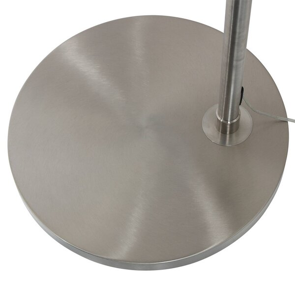 Steinhauer Lampa łukowa - lampa stojąca Sparkled Light, aluminiowy / szary / cynkowy, salon / jadalnia, metal, nowoczesny