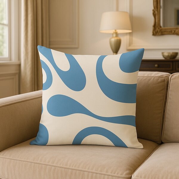 Poszewka na poduszkę 43x43 cm Blue Latte – Mila Home