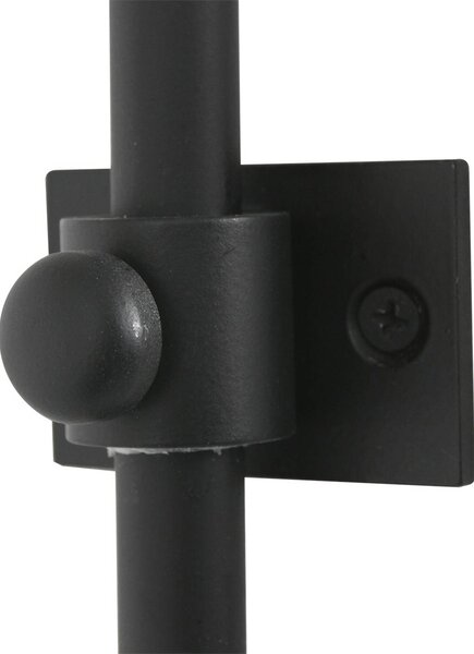 Steinhauer Kinkiet Sparkled Light, czarny, salon / jadalnia, metal