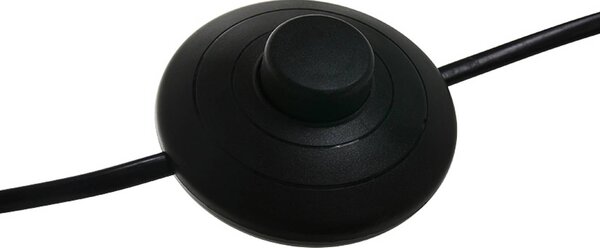 Mexlite Lampa łukowa - lampa stojąca Solva, czarny, salon / jadalnia, metal