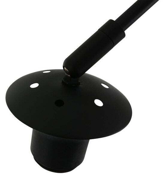 Steinhauer Kinkiet Sparkled Light, czarny, salon / jadalnia, metal