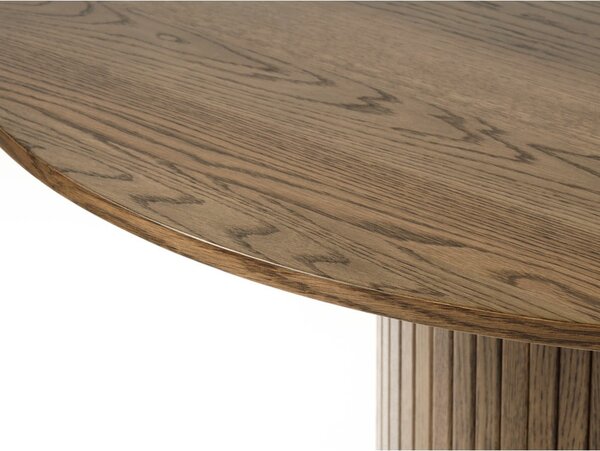 Okrągły stół w dekorze dębu ø 120 cm Nola – Unique Furniture