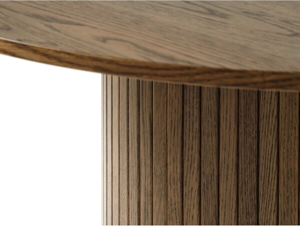Okrągły stół w dekorze dębu ø 120 cm Nola – Unique Furniture
