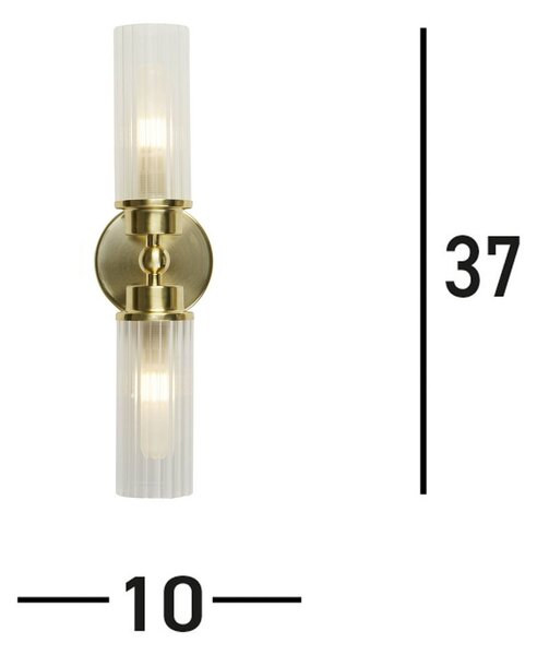 Searchlight Kinkiet Imperial, możliwość ściemniania, mosiężny / złoty, łazienka, metal