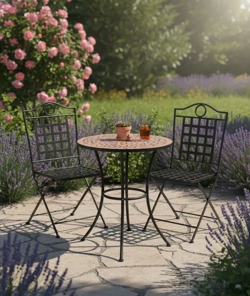 Stolik ogrodowy na taras ceramiczny terakota N2-W53