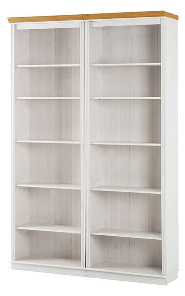 Biały regał z litego drewna sosnowego 148x223 cm Anita – Støraa