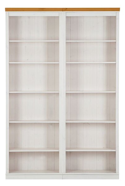 Biały regał z litego drewna sosnowego 148x223 cm Anita – Støraa