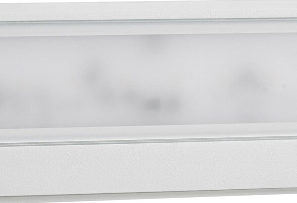 Kinkiet zewnętrzny LED Lengo Lucande, biały / opal, aluminium, nowoczesny