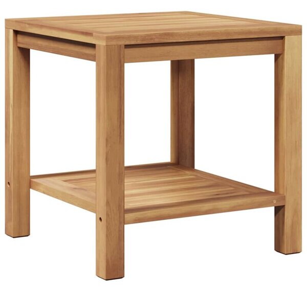 Nowoczesny stolik kawowy z litego drewna tekowego 45x45 cm