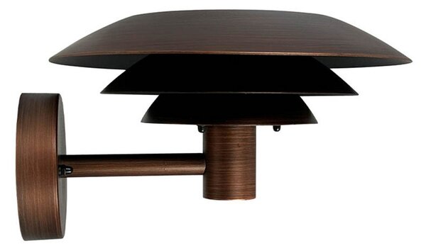 Zewnętrzna Lampa Dyberg Larsen, DL25, miedziany, taras, stal szlachetna, design