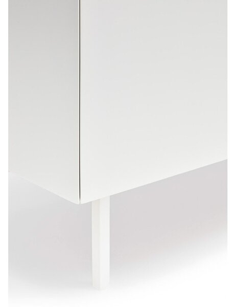 Biała wysoka komoda w dekorze dębu 95x120 cm Arista – Teulat