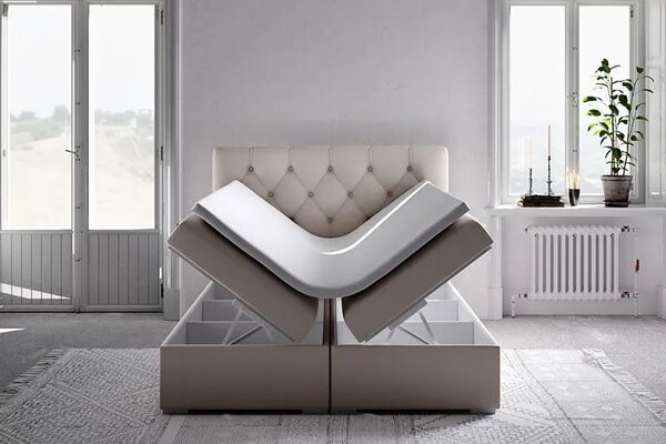 Łóżko boxspring z pojemnikiem 180x200 R8-A69