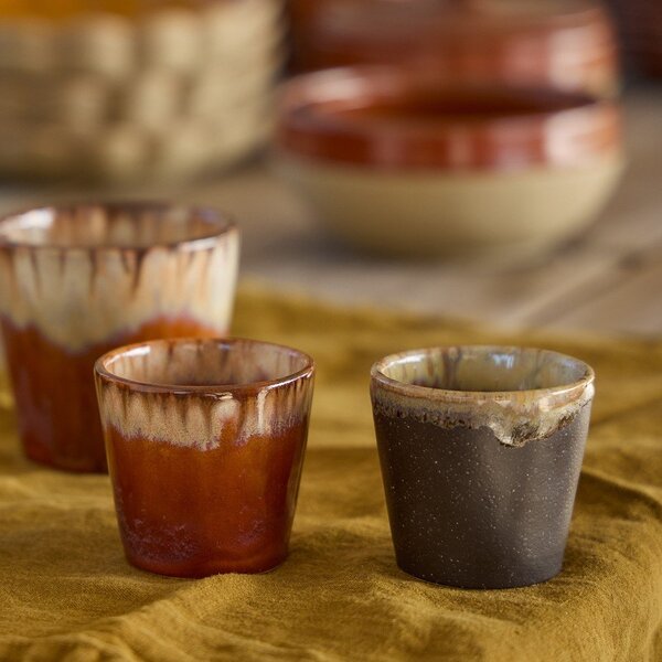 Ciemnobrązowa kamionkowa filiżanka na espresso 70 ml Poterie – Casafina