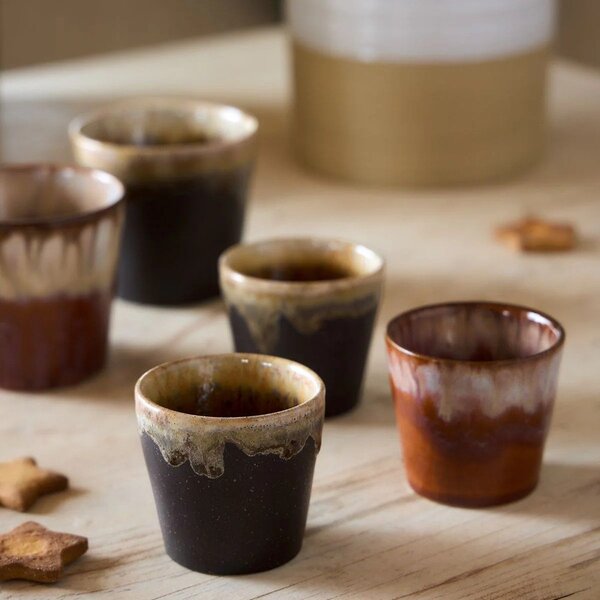 Ciemnobrązowa kamionkowa filiżanka na espresso 70 ml Poterie – Casafina