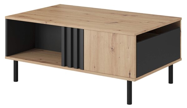 Stolik kawowy (F) MADIS Dąb artisan / antracyt