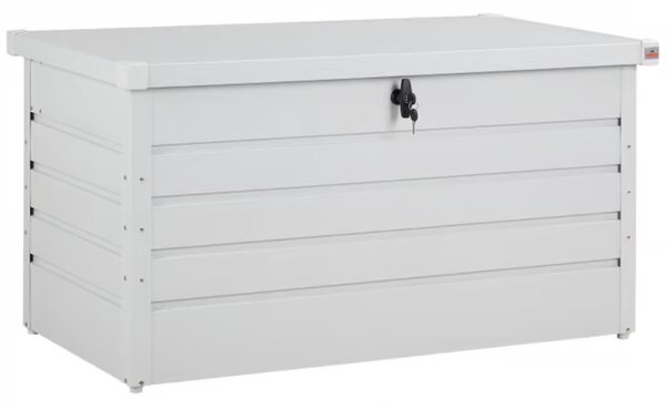 Metalowa skrzynia ogrodowa METALBOX, 385L, 120×62×63cm, szara Gardebruk
