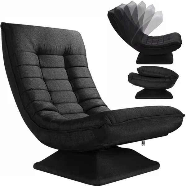 Leżanka ABERDEEN, 87x60x105cm, czarna Casaria