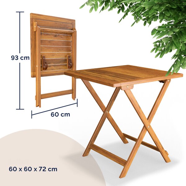 Meble balkonowe VITEK, 1+2, naturalny brąz Casaria
