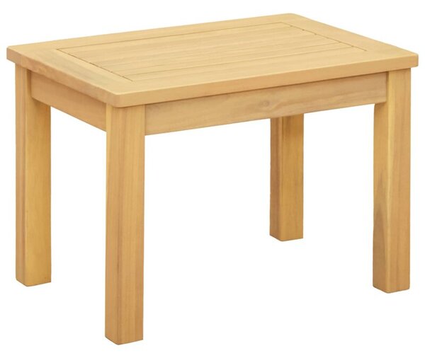 Stolik kawowy z litego drewna akacjowego rustykalny 50x35x36 cm