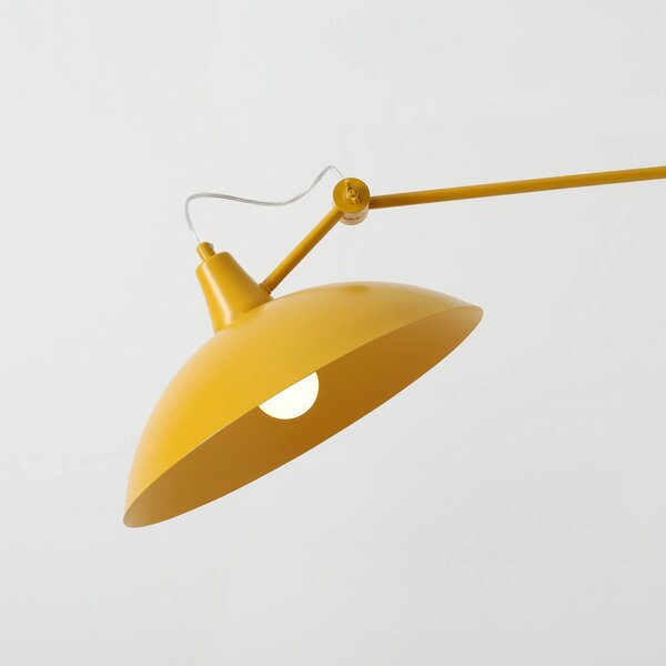 Lampa wisząca designerska Melos ALDEX, możliwość ściemniania, żółty / pomarańczowy, salon / jadalnia, metal, skandynawski