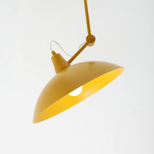 Lampa wisząca designerska Melos ALDEX, możliwość ściemniania, żółty / pomarańczowy, salon / jadalnia, metal, skandynawski
