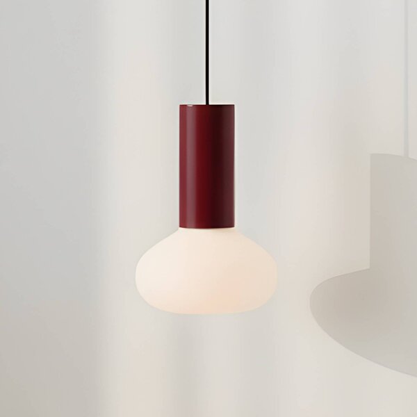 Lampa wisząca szklana Flo ALDEX, możliwość ściemniania, czerwony, salon / jadalnia, metal, design