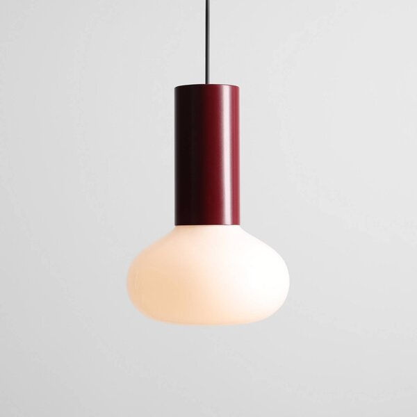 Lampa wisząca szklana Flo ALDEX, możliwość ściemniania, czerwony, salon / jadalnia, metal, design