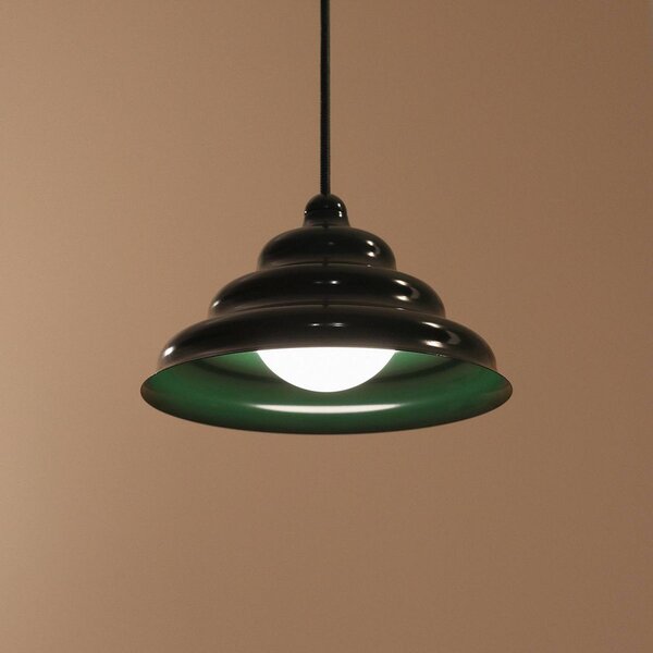 Lampa wisząca designerska Fala ALDEX, możliwość ściemniania, zielony, salon / jadalnia, design